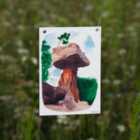 Set of 10 Watercolor Postcards – Forest & Animal Motifs | Recycled Paper — Ansicht 3