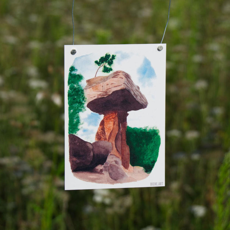 Set of 10 Watercolor Postcards – Forest & Animal Motifs | Recycled Paper — Ansicht 3