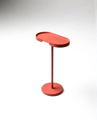 STAN – Metall-Beistelltisch mit festem Tablett | Wetterfest | Schlank