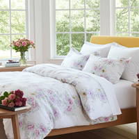 White Rose Bed Linen Set – 100% Mercerized Cotton, Swiss Satin 300 TC, Easy Iron — Ansicht 6