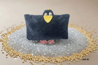 Bio Kuschelkissen Rabe – 100 % Bio-Baumwolle kbA, Dinkel-/Hirsespelzfüllung, handgefertigt — Ansicht 7