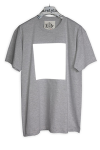 Reflect Big Square Tee – Unisex Shirt with Reflective Print — Ansicht 1