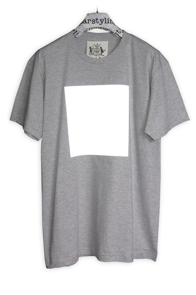Reflect Big Square Tee – Unisex Shirt with Reflective Print — starstyling