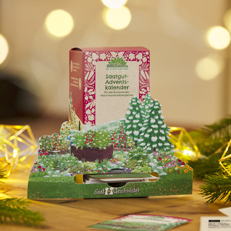 Saatgut-Adventskalender „Winterlandschaft“ – 24 BIO-Sorten — Die Stadtgärtner