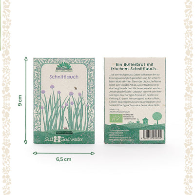 Organic Chives Seeds – heirloom, EU organic certified