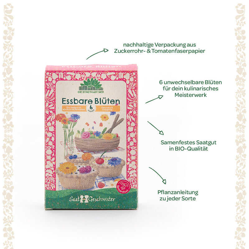 Organic Seed Set "Edible Flowers" - 6 varieties, EU certified — Ansicht 6