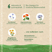 Organic Seed Set "Edible Flowers" - 6 varieties, EU certified — Ansicht 4