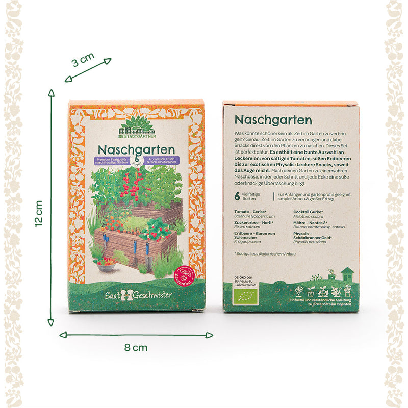 Organic Seed Set "Snack Garden" – 6 open-pollinated varieties for balcony & garden — Ansicht 5
