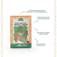Organic Seed Set "Snack Garden" – 6 open-pollinated varieties for balcony & garden — Ansicht 6
