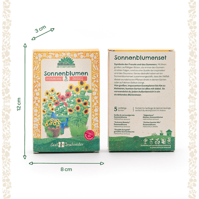 Saatgut-Set „Sonnenblumen“ – 5 Sorten, samenfest — Ansicht 5