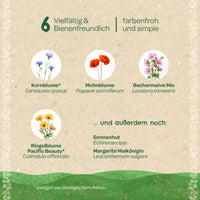 Saatgut-Set „Wildblumen“ – 6 samenfeste Sorten — Ansicht 4
