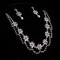 "Lilac" Jewelry Set – Rhinestone Ornaments, Necklace & Earrings