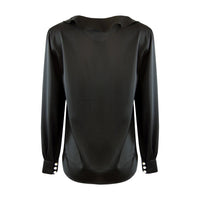 Blouse Sustainable Fabric Cher – Recycled Polyester, Bow Detail | Aline CELI — Ansicht 2