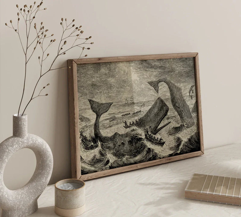 Scene Moby Dick Poster Handgefertigt Berlin | Literarische Dramatik — Ansicht 2