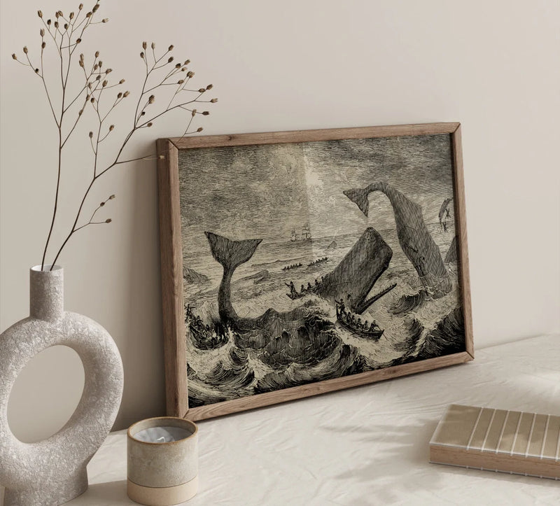 Scene Moby Dick Poster Handgefertigt Berlin | Literarische Dramatik — Ansicht 2
