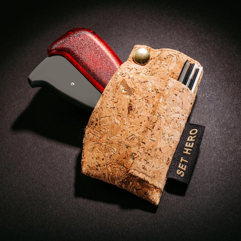 Holster for Label Gun - Cork Fabric, Water-Resistant — Set Hero
