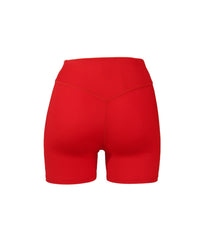 Oban Shorts Rot High Waist Funktionelles Design Nachhaltiges ECONYL — Ansicht 6