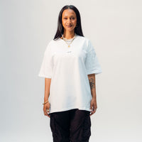 arrel unisex oversized T-Shirt White 100% Organic Cotton — Ansicht 6