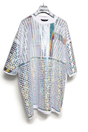 Foilover Silver-Disco Bigshirt – Sparkling Mirror Unisex