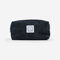 Denim Wash Bag – Upcycled toiletry bag made from leftover denim fabric — Ansicht 1