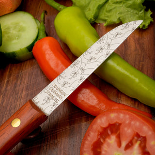 Herder Gemüsemesser | Zöppken Style | Premium Holzgriff & Lasergravur