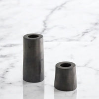 STELLA Taper Candle Holder Set of 2 Concrete Grey Anthracite Handmade — Ansicht 9