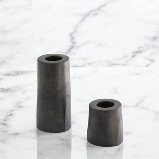 STELLA | Stabkerzenhalter 2er-Set | Handgemachter Beton in Grau & Anthrazit