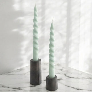 STELLA | Stabkerzenhalter 2er-Set | Handgemachter Beton in Grau & Anthrazit