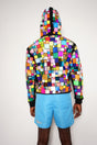 Mosaic Allover Multicolor Hoodie Unisex - Glitter Mosaic Print