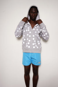 Full Points Reflective Zip Jacket – Reflective Dots Unisex Hoodie — Ansicht 9