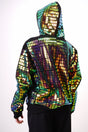 Starstyling Pills Allover Hoody – Unisex Metallic/Holo/Ice Foil Relaxed Fit
