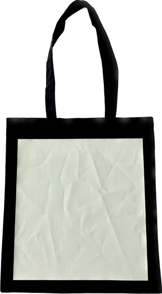 Baumwoll-Tote-Bag ca. 40 x 36 cm mit großem nachtleuchtendem Quadrat auf der Vorderseite, frontal fotografiert, das Glow-Square steht klar im grafischen Fokus.
