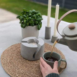 THEA | Stövchen aus Beton | Teewärmer mit Stil