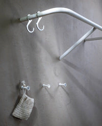 TINY SILVER Wall Hooks Set of 3 – Aluminium Stainless Steel Minimalist — Ansicht 26