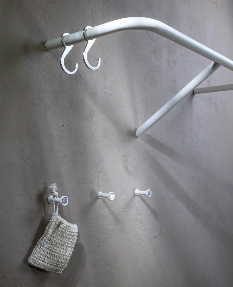 TINY SILVER Wall Hooks Set of 3 – Aluminium Stainless Steel Minimalist — Ansicht 26