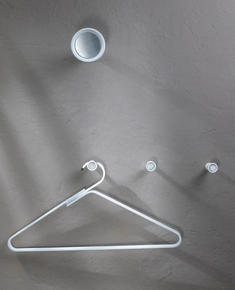 TINY SILVER Wall Hooks Set of 3 – Aluminium Stainless Steel Minimalist — Ansicht 12