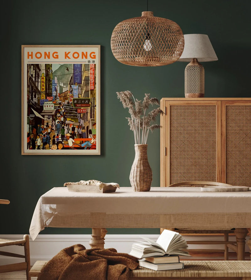 Hong Kong Poster Urban Art Print Handmade Berlin — Ansicht 2