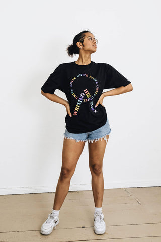 oversize T – UNITE (black) | 100 % Bio-Baumwolle | fair & nachhaltig