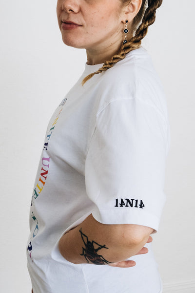 Oversize T-Shirt UNITE – Bio-Baumwolle, Fair produziert, Statement Design
