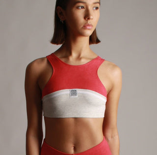 Blue Moon Upcycling Crop Top – Nachhaltig, Blickdicht, Vintage-Design