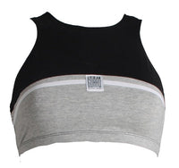 Midnight Upcycling Crop Top – Baumwollgemisch Vintage-Optik — Ansicht 5