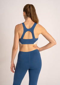 Blue Moon Upcycling Crop Top – Vintage-Look, blickdicht, nachhaltig — Ansicht 3