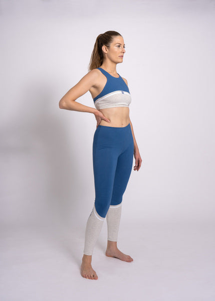 Blue Moon Upcycling Crop Top – Vintage-Look, blickdicht, nachhaltig — Ansicht 4