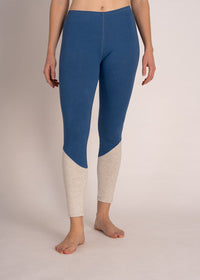 Blue Moon Upcycling-Leggings – 90er Style, hoher Bund, Baumwollkomfort — Ansicht 2