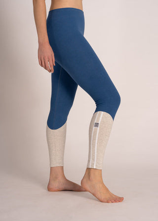 Blue Moon Upcycling-Leggings – 90er Style, hoher Bund, Baumwollkomfort