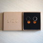 Olive Wood Drop Earrings Circles – Handmade in Cologne