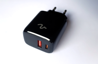Volla Dual Charger – USB-C 20 W & USB-A 18 W, Two Ports — Ansicht 2