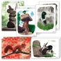 Set of 10 Watercolor Postcards – Forest & Animal Motifs | Recycled Paper