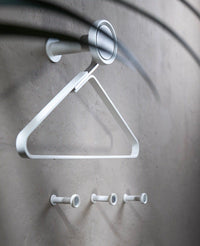 TINY SILVER Wall Hooks Set of 3 – Aluminium Stainless Steel Minimalist — Ansicht 27