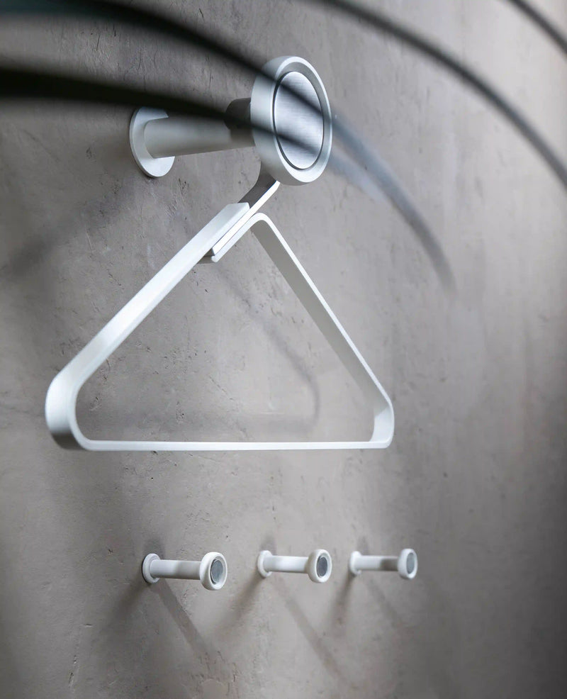 TINY SILVER Wall Hooks Set of 3 – Aluminium Stainless Steel Minimalist — Ansicht 27